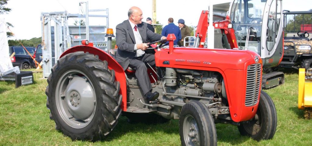 A tractor at the Islay, Jura and Colonsay Agricultural Show